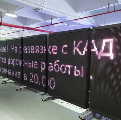 Sinais de mensagem eletrônica de tráfego VMS colorido ao ar livre com display de LED dinâmico
