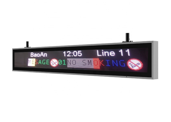 Exposição de mensagem da matriz do diodo emissor de luz de P6 P8 P10 para a estação de metro do metro do ônibus