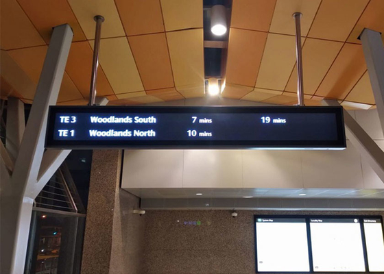Exposição de mensagem da matriz do diodo emissor de luz de P6 P8 P10 para a estação de metro do metro do ônibus