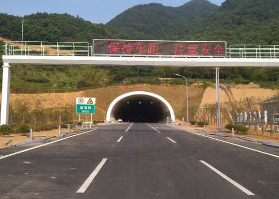 Do túnel variável do sinal da mensagem do diodo emissor de luz P20 exposição de informação de advertência