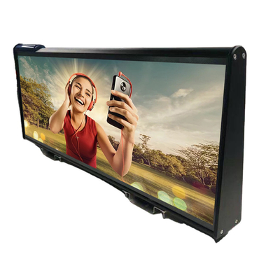 Diodo emissor de luz do telhado do táxi da cor do RGB 3in1 o tri indica a propaganda móvel da cor completa