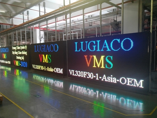 Limite de velocidade dinâmico da estrada do quadro de mensagens IP56 que adverte o logotipo personalizado