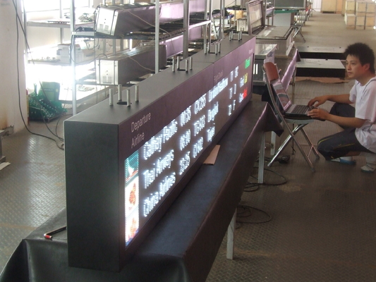 Sistema de navegação inteligente do diodo emissor de luz da placa de exposição do voo do aeroporto de VMS