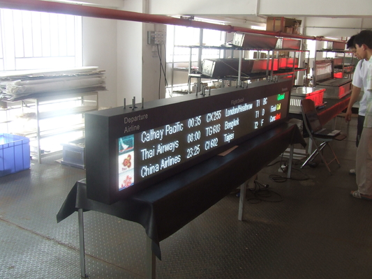 Terminal da orientação da rota da tela da programação de voo do aeroporto do diodo emissor de luz de SMD