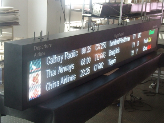 Terminal da orientação da rota da tela da programação de voo do aeroporto do diodo emissor de luz de SMD