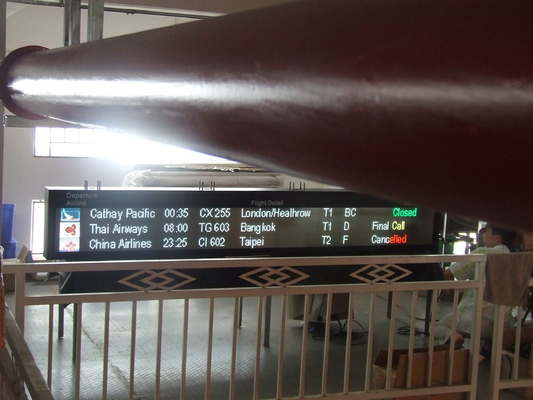 Sistema do auxílio do passageiro da placa de exposição do voo do aeroporto IP65