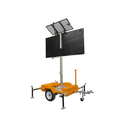Quadro de mensagens móvel do tráfego do diodo emissor de luz dos sinais de estrada de Van Trailer VMS do caminhão