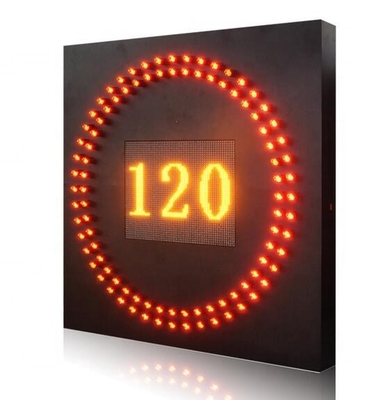 Sinais vermelhos do diodo emissor de luz da estrada da estrada P10 do limite de velocidade de VMS da cor completa do círculo