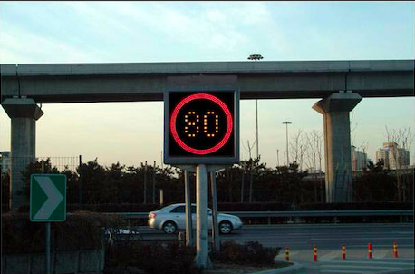 Sinais do limite de velocidade do diodo emissor de luz VMS de EN12966 SMD para a segurança rodoviária da estrada