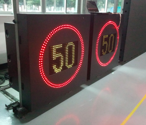 quadro de mensagens eletrônico do tráfego de Digitas do sinal do limite de velocidade de 50W P20