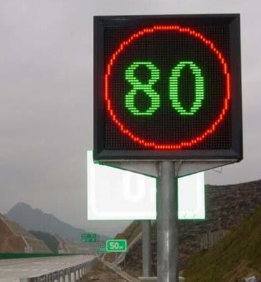 Sinal de tráfego de piscamento eletrônico do diodo emissor de luz das mensagens da placa de VMS do limite de velocidade