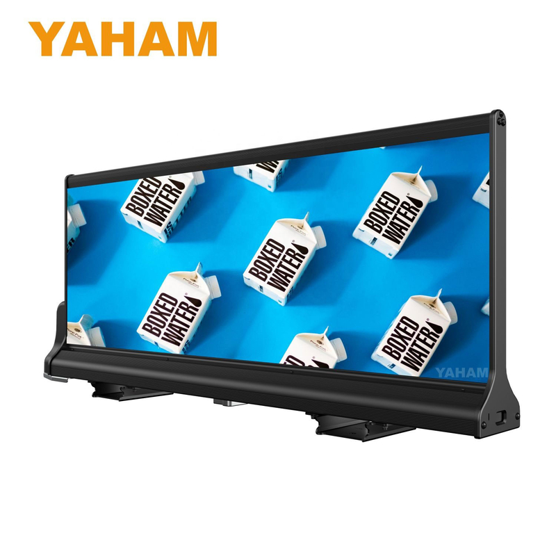 Do táxi superior do FCC do CE ROHS da propaganda 12kg IP65 do telhado do carro do diodo emissor de luz de SMD exposição de diodo emissor de luz superior